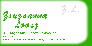 zsuzsanna loosz business card